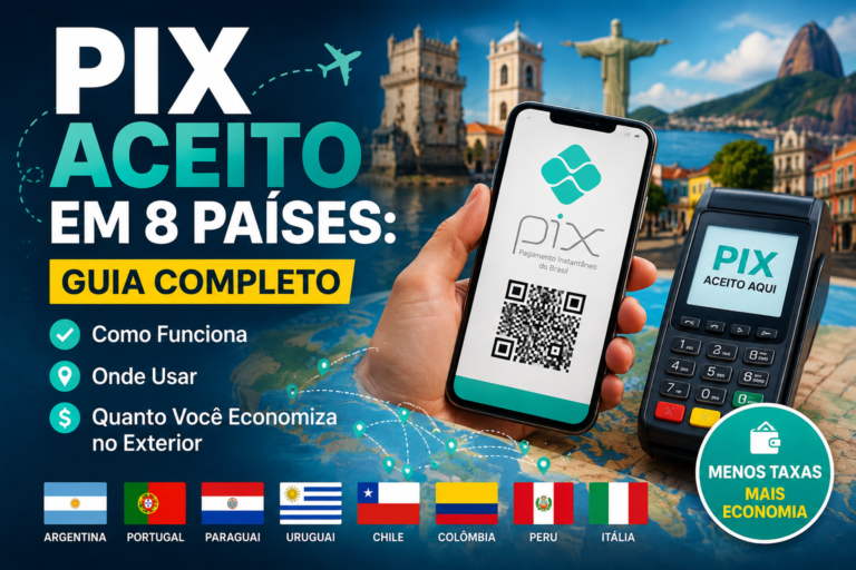 Pix Aceito em 8 Países: Guia Completo de Como Funciona, Onde Usar e Quanto Você Economiza no Exterior